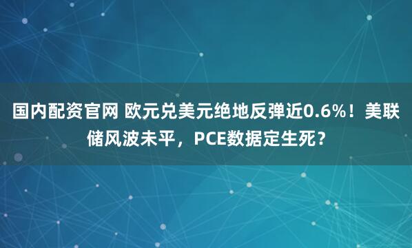 国内配资官网 欧元兑美元绝地反弹近0.6%！美联储风波未平，PCE数据定生死？