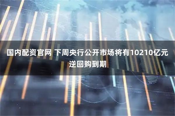国内配资官网 下周央行公开市场将有10210亿元逆回购到期