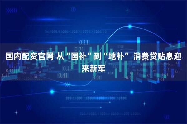 国内配资官网 从“国补”到“地补” 消费贷贴息迎来新军