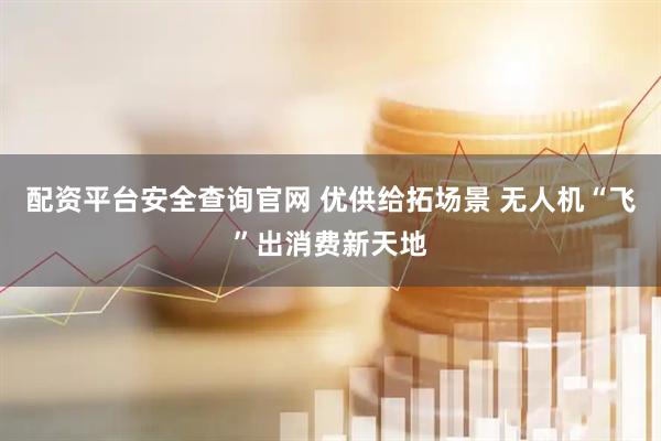 配资平台安全查询官网 优供给拓场景 无人机“飞”出消费新天地