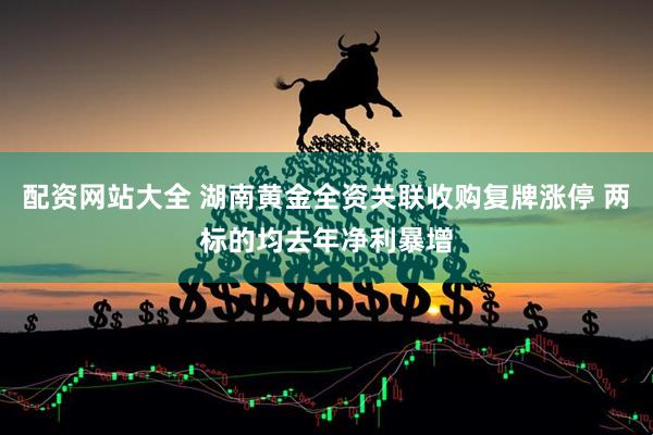 配资网站大全 湖南黄金全资关联收购复牌涨停 两标的均去年净利暴增
